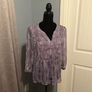 Coldwater Creek-Beautiful Purple Top